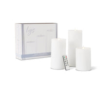 Load image into Gallery viewer, Lys Flameless Candle, Set of 3 - White