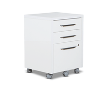 Load image into Gallery viewer, Gammel Mobile File Pedestal - White