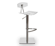 Load image into Gallery viewer, Lena Acrylic Adjustable Counter and Bar Stool