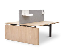 Load image into Gallery viewer, Jensen Double Sit Stand Desk with Reversible Panel