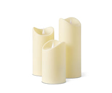 Load image into Gallery viewer, Lys Outdoor Flameless Candle, Set of 3 - Ivory
